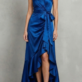 Noctavelle – Satin draped silhouette – Evening maxi dress
