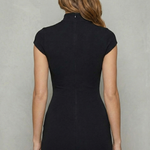 Noirelle – Sculpted zip silhouette – Bodycon mini dress