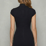 Noirelle – Sculpted zip silhouette – Bodycon mini dress
