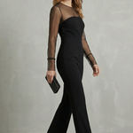 Noirelle – Sheer mesh elegant silhouette – Jumpsuit