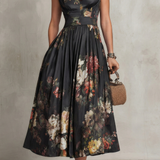 Noirelle – Vintage floral elegance – Midi dress