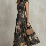 Noirelle – Vintage floral elegance – Midi dress