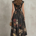 Noirelle – Vintage floral elegance – Midi dress
