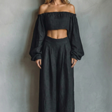 Noiréva – Off shoulder flowy silhouette – Two piece set