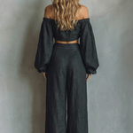 Noiréva – Off shoulder flowy silhouette – Two piece set
