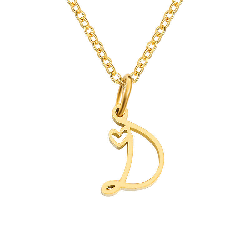 COLLAR CORAZÓN INITIALE | ORO