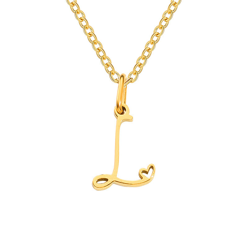 COLLAR CORAZÓN INITIALE | ORO