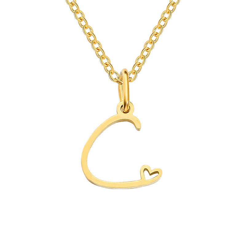 COLLAR CORAZÓN INITIALE | ORO