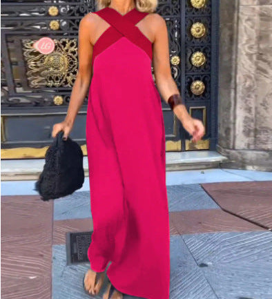 DELPHINE | DRESS WITH CROSSED CUT