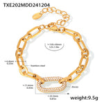CONJUNTO PAVÉ IMPOSANT CADENA MAILLON JOYAS | ORO