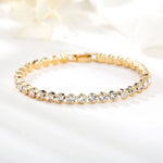 PULSERA REDONDO TAILLE TENIS | ORO