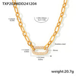 CONJUNTO PAVÉ IMPOSANT CADENA MAILLON JOYAS | ORO