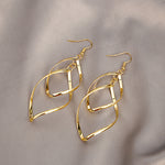 PENDIENTES MINIMALISTA SUPERPUESTO GOTA | ORO