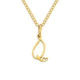 COLLAR CORAZÓN INITIALE | ORO