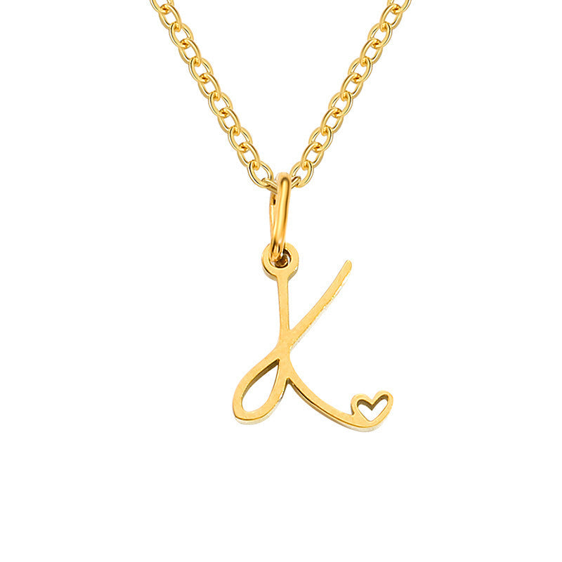 COLLAR CORAZÓN INITIALE | ORO