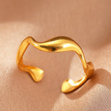 ANILLO ELYRA LISSE FLUIDE | ORO