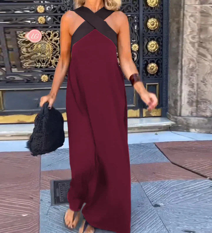 DELPHINE | DRESS WITH CROSSED CUT