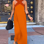 DELPHINE | DRESS WITH CROSSED CUT