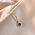 COLLAR ESMERALDA DIAL | ORO