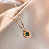 COLLAR ESMERALDA DIAL | ORO