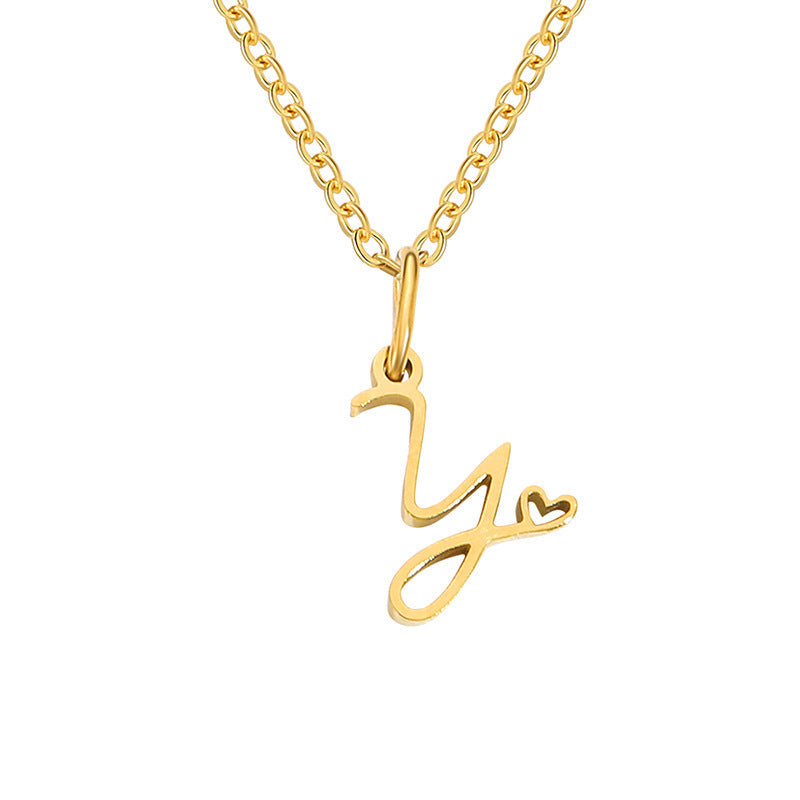 COLLAR CORAZÓN INITIALE | ORO