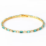 PULSERA INTEMPOREL ORO NATUREL TURQUESA