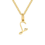 COLLAR CORAZÓN INITIALE | ORO
