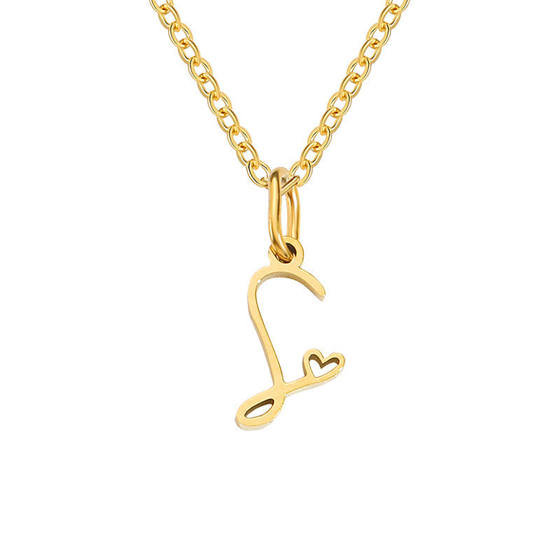 COLLAR CORAZÓN INITIALE | ORO