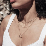 COLLAR OUVERT CÍRCULO TROIS RANG | ORO