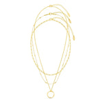 COLLAR OUVERT CÍRCULO TROIS RANG | ORO