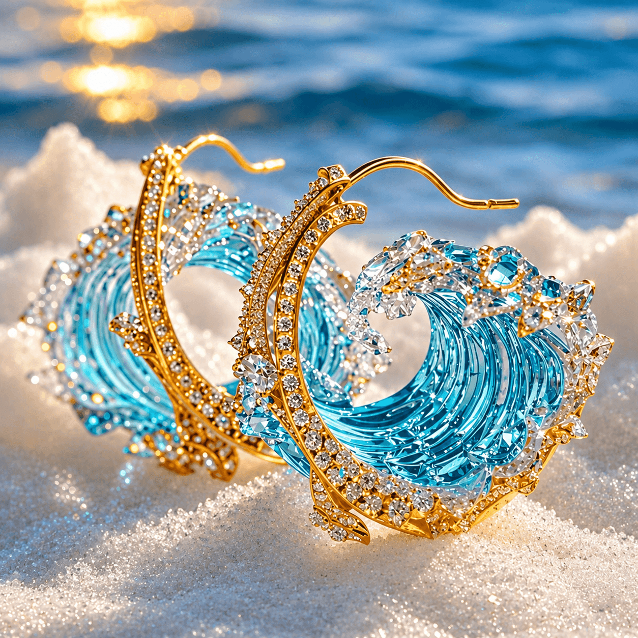 BOUCLES D'OREILLES DORÉE