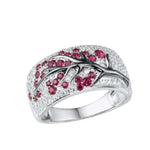 ANILLO RUBÍ FLOR ARBRE