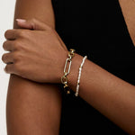 PULSERA MAILLON BARRETTE EN T | ORO