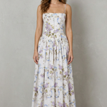Parven – Sculpted corset bloom – Floral midi dress