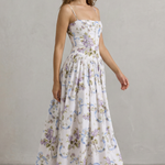 Parven – Sculpted corset bloom – Floral midi dress