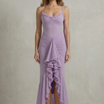 Phoebe – Feminine ruffle allure – Sleeveless high low maxi dress