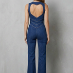 Rivazze – Zip front sculpt – Denim jumpsuit