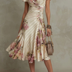 Rosavienne – Vintage satin romance – Midi dress