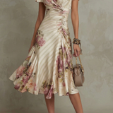 Rosavienne – Vintage satin romance – Midi dress