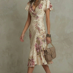 Rosavienne – Vintage satin romance – Midi dress