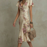 Rosavienne – Vintage satin romance – Midi dress