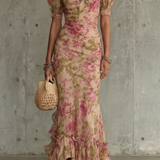 Roselique – Romantic floral silhouette – Maxi dress