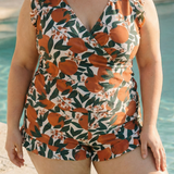 Ruffle V Neck – Swimsuit With Tummy Coverage