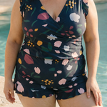 Ruffle V Neck – Swimsuit With Tummy Coverage