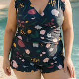 Ruffle V Neck – Swimsuit With Tummy Coverage
