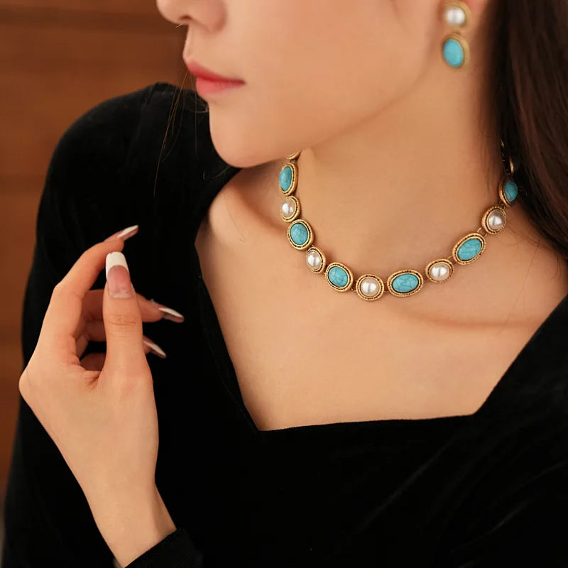 PARURE ANTIQUE TURQUOISE