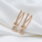 PENDIENTES RADIEUX RANGS CRISTAL | ORO