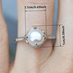 ANILLO ART DECO PERLA SOLITAIRE ORO