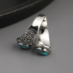 ANILLO ELEGANTE VINTAGE TURQUESA CRUZ SORTIJA