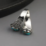 ANILLO ELEGANTE VINTAGE TURQUESA CRUZ SORTIJA